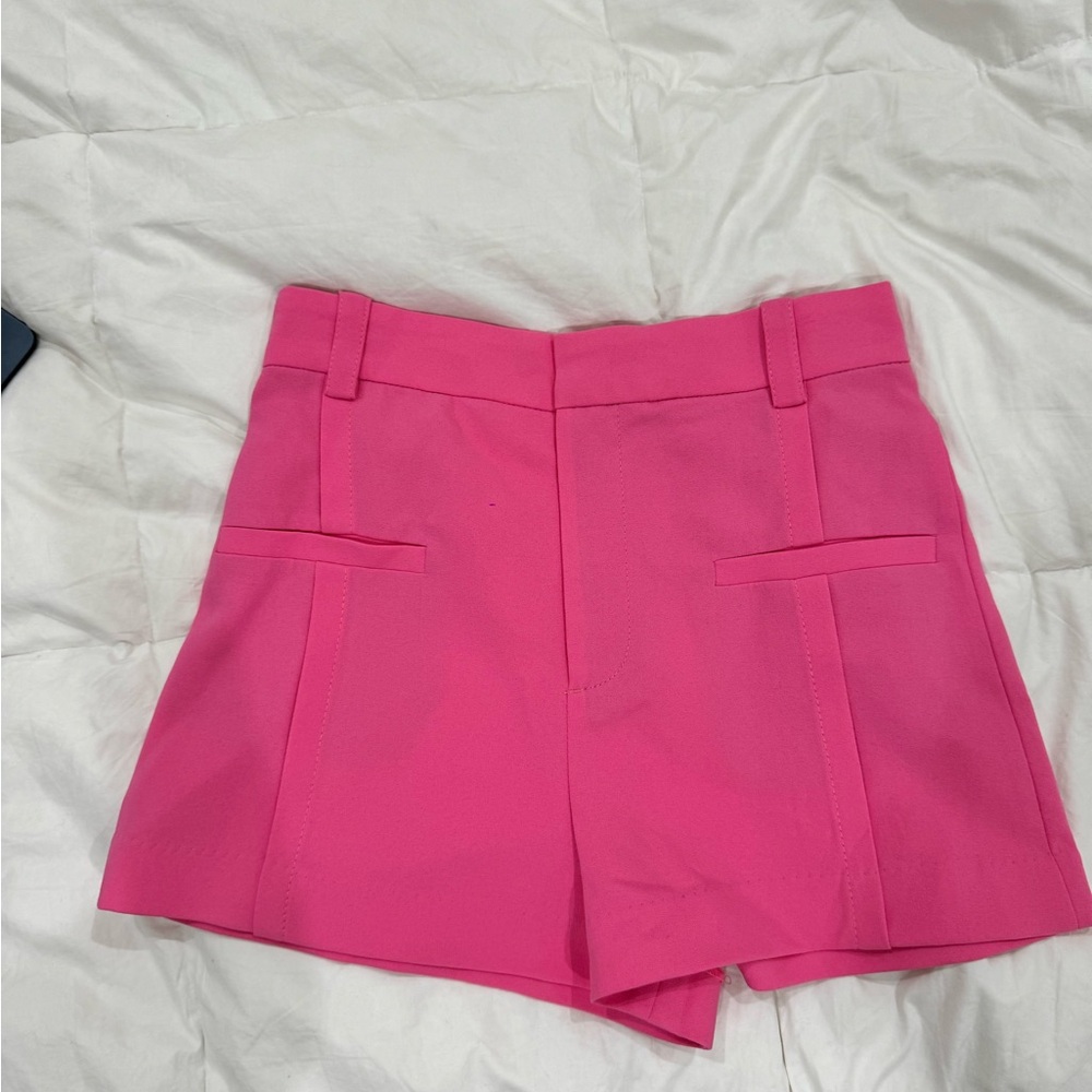 Zara High Waist Pink Shorts